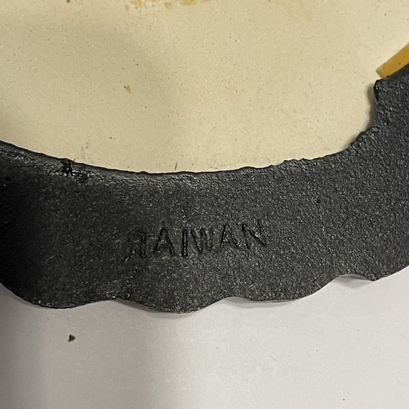 Vtg Mid-State Cast iron Ceramic Tile Our Kitchen Trivet CottageCore Bluebird - Picture 5 of 8